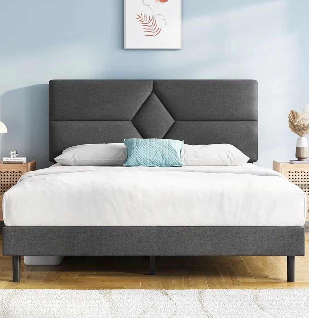 Grey Modern Bed