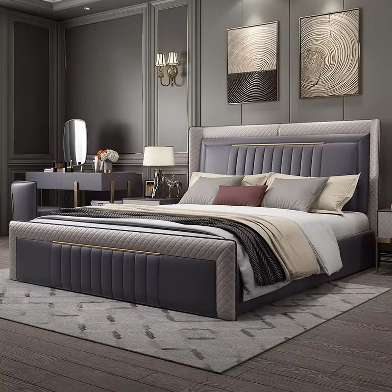 White LED Bedroom Set