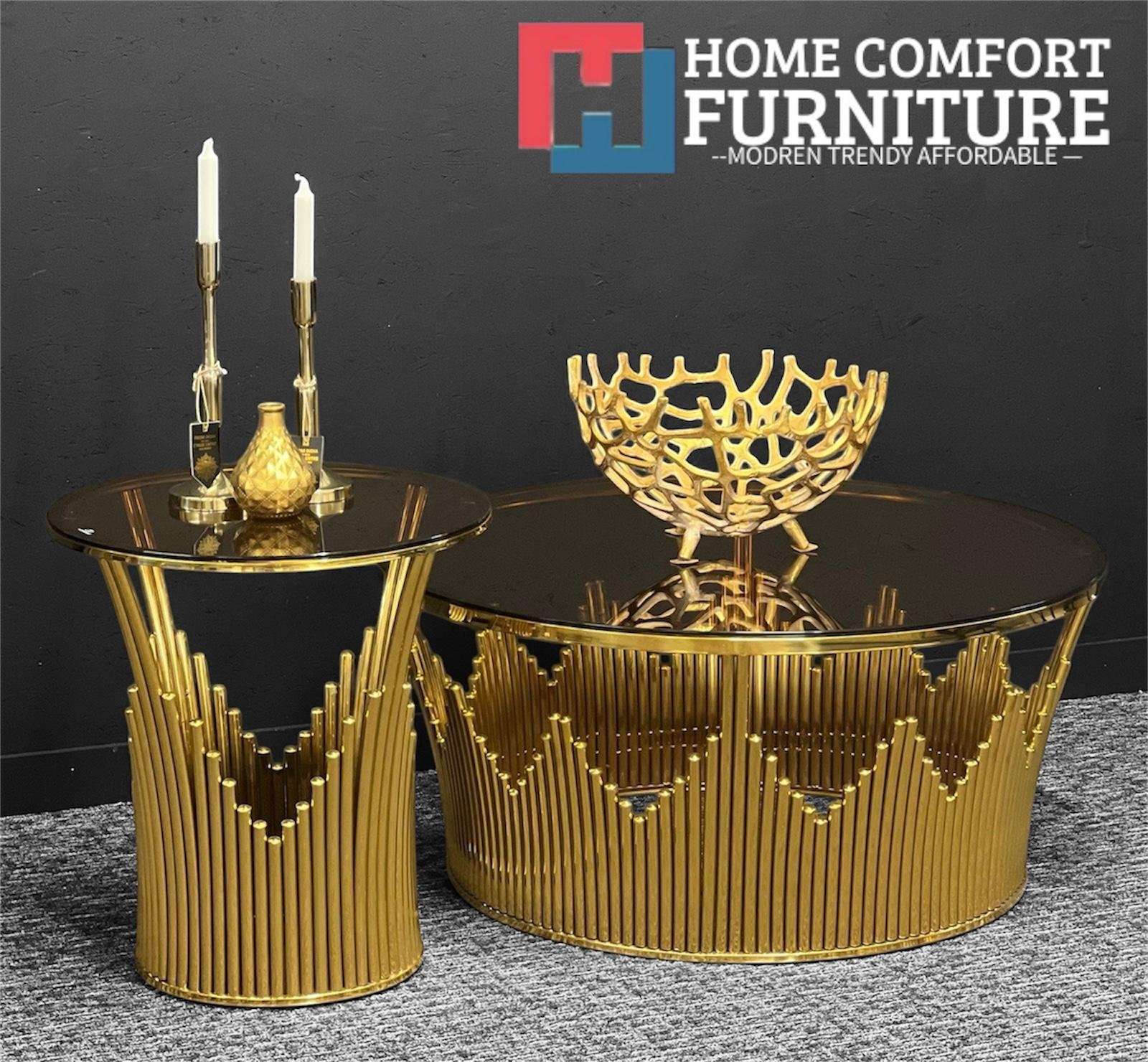 KEZLIN GOLD 2PCS COFFEE TABLE SET