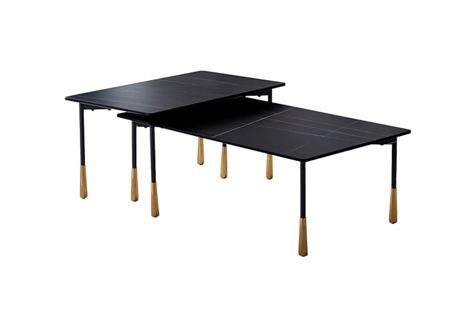 LAWRENCE BLACK 2PCS COFFEE TABLE SET