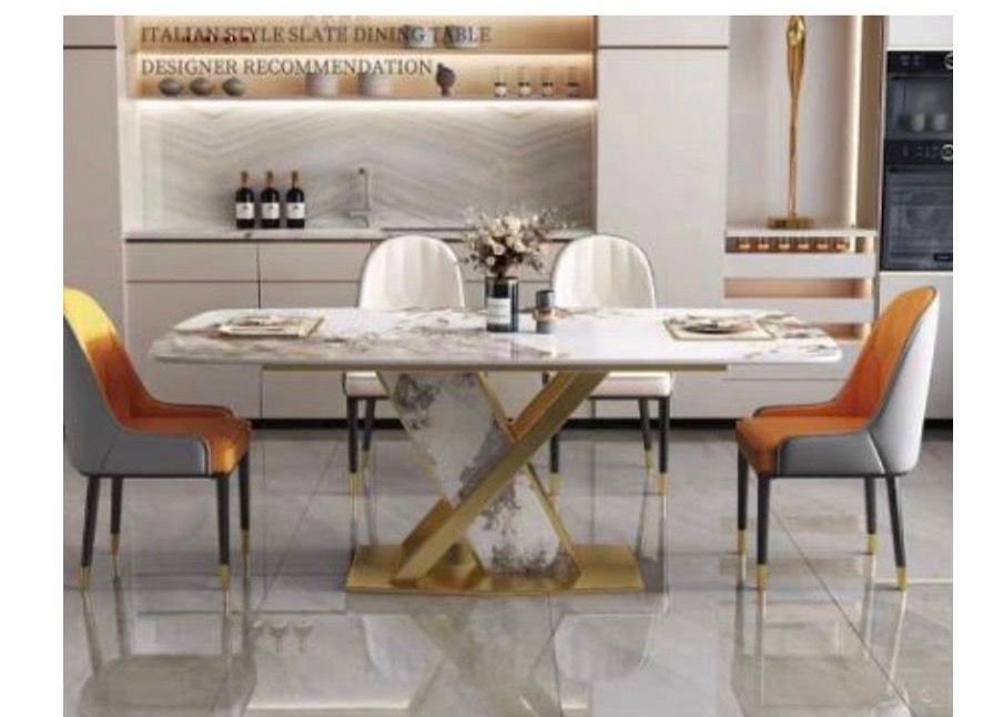 Designer Gold Dining Set