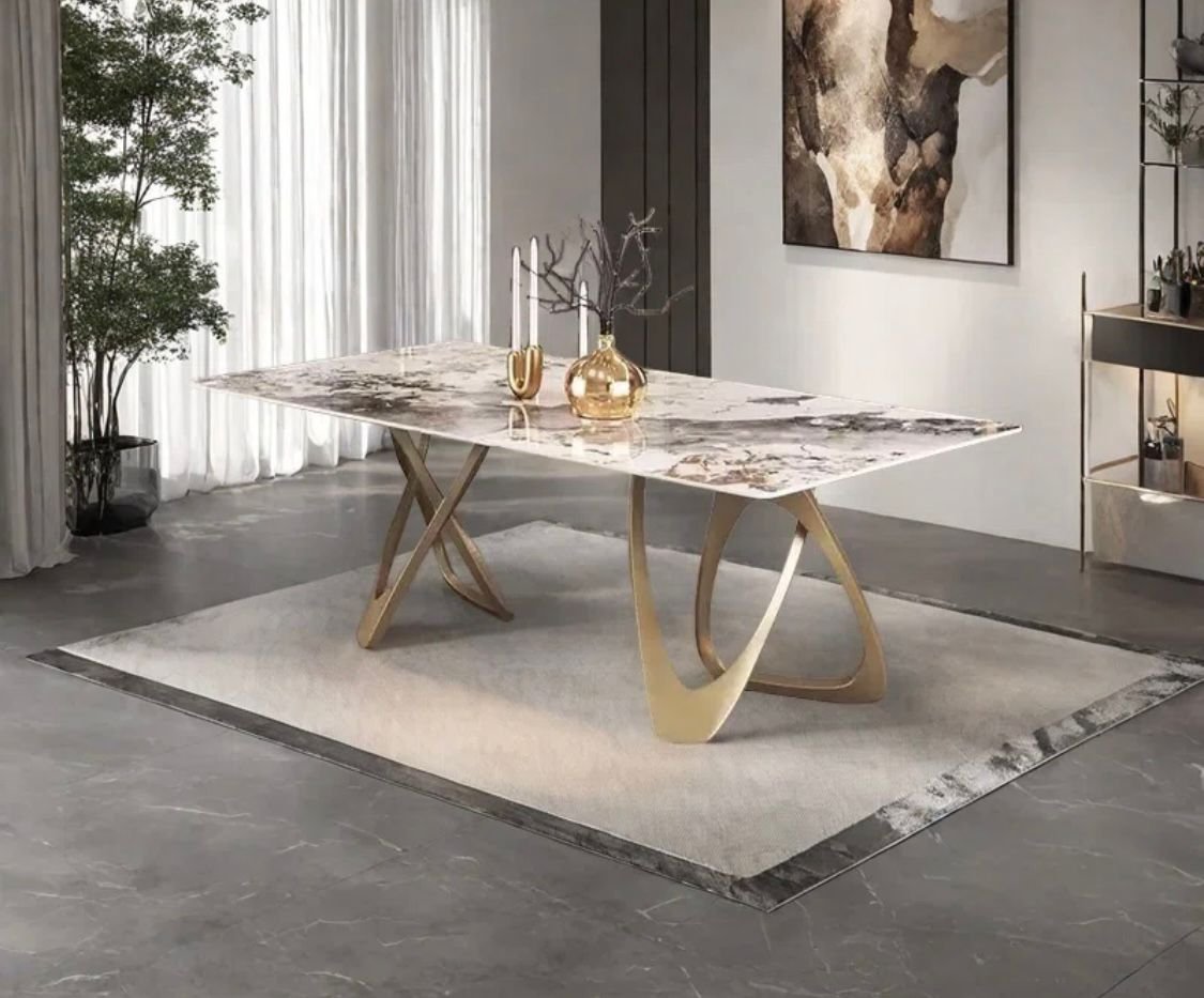 Luxury Marble Gold Table