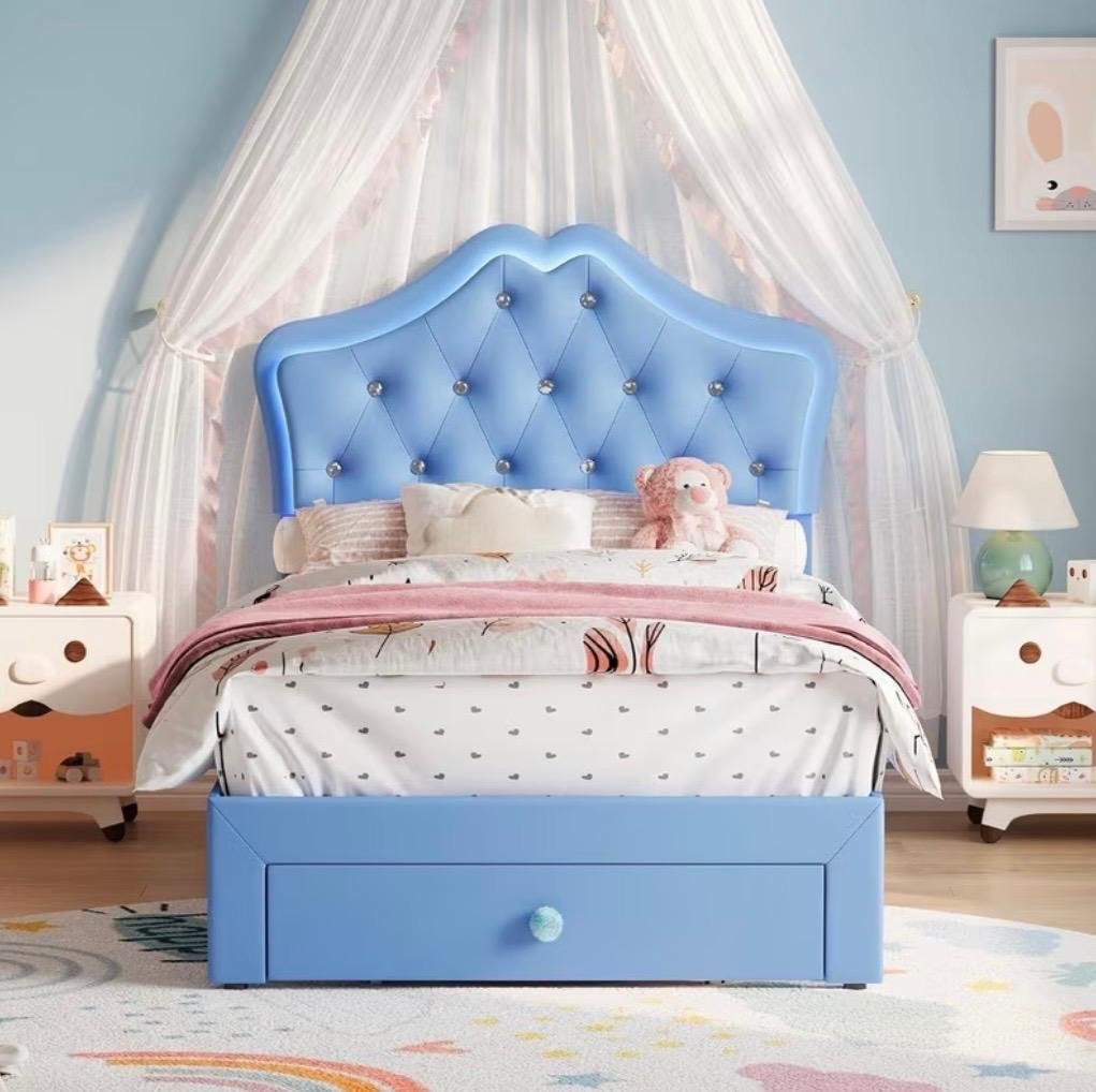 Blue Shell Kids Bed