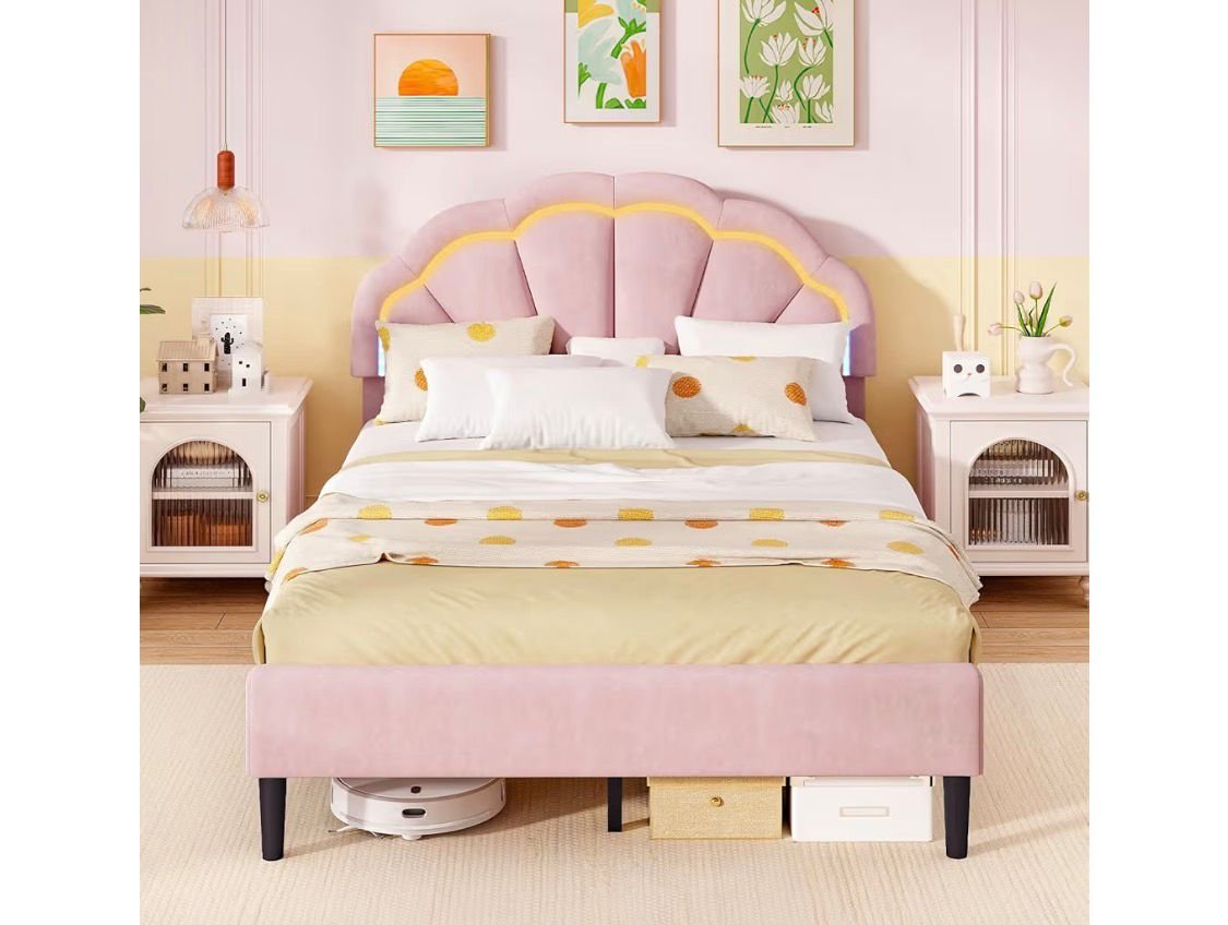 Pink Shell Kids Bed